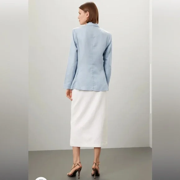 Rosetta Getty x RTR Blue Double Breasted Blazer - Picture 4 of 9